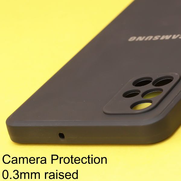 Black Candy Silicone Case for Samsung A71 - The Hatke
