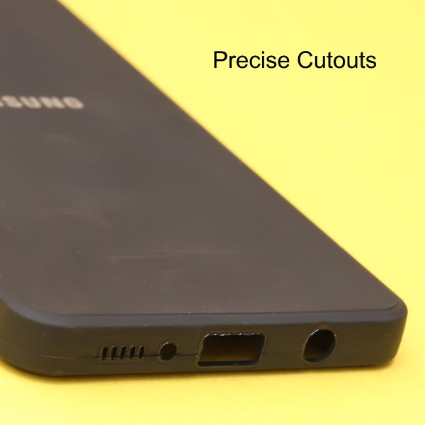 Black Candy Silicone Case for Samsung A71 - The Hatke