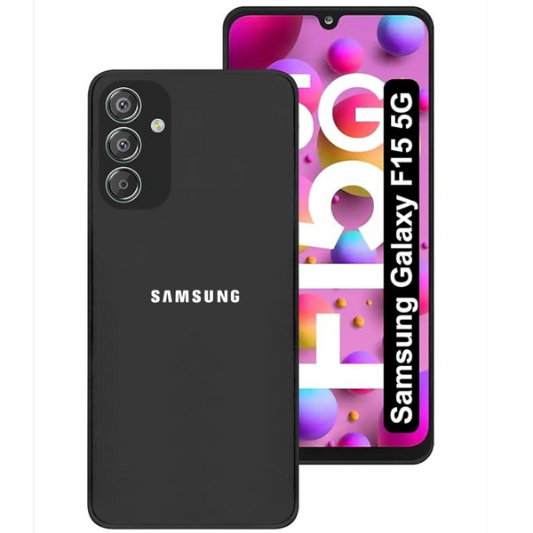 Black Candy Silicone Case for Samsung Galaxy F15 - The Hatke