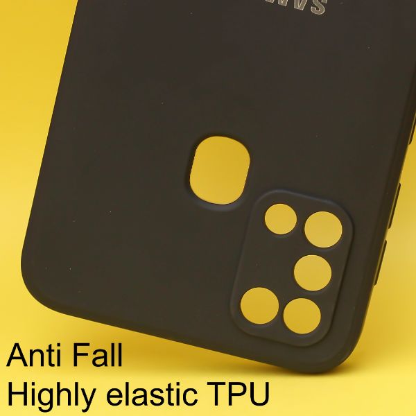 Black Candy Silicone Case for Samsung M30s - The Hatke