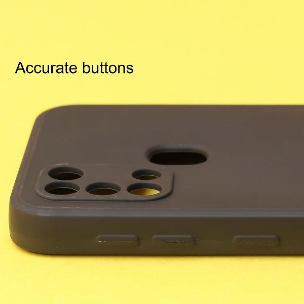 Black Candy Silicone Case for Samsung M30s - The Hatke