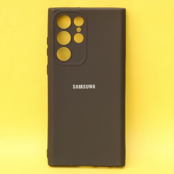 Black Candy Silicone Case for Samsung S23 Ultra - The Hatke