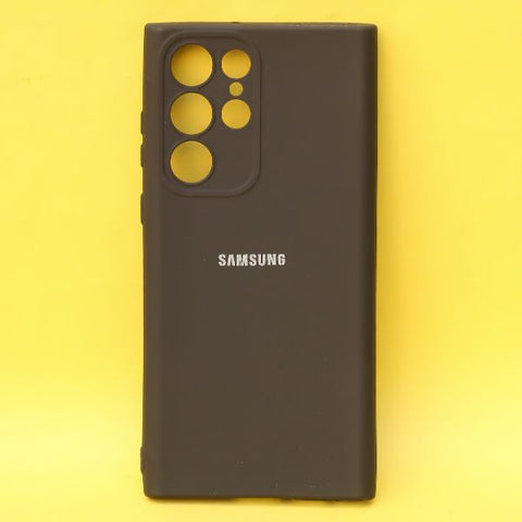 Black Candy Silicone Case for Samsung S23 Ultra - The Hatke