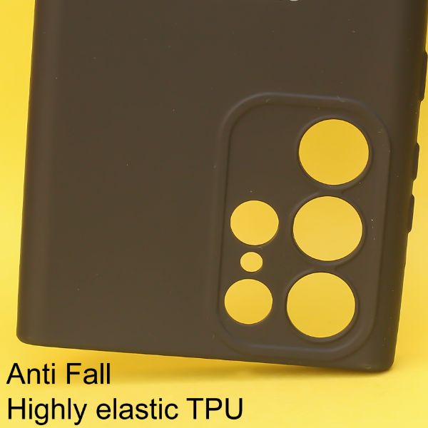 Black Candy Silicone Case for Samsung S23 Ultra - The Hatke