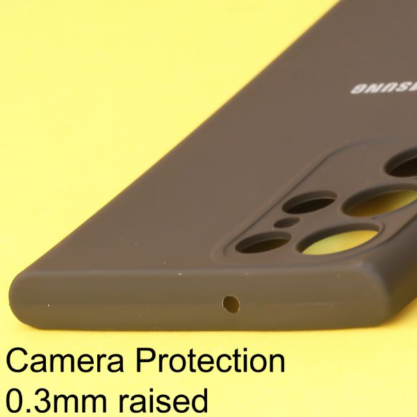 Black Candy Silicone Case for Samsung S23 Ultra - The Hatke