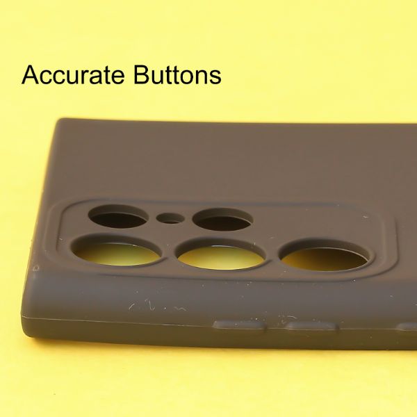 Black Candy Silicone Case for Samsung S23 Ultra - The Hatke