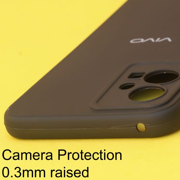 Black Candy Silicone Case for Vivo T1 5G - The Hatke