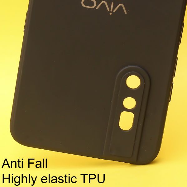 Black Candy Silicone Case for Vivo V15 Pro - The Hatke