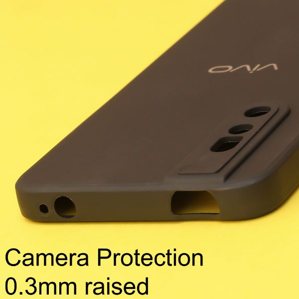 Black Candy Silicone Case for Vivo V15 Pro - The Hatke