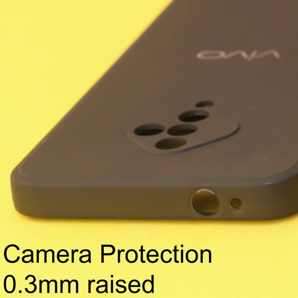 Black Candy silicone Case for Vivo S1 Pro - The Hatke