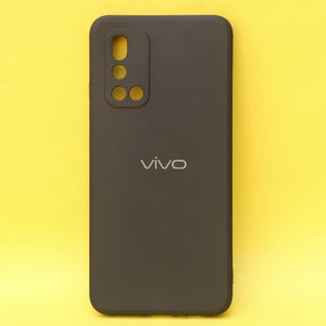 Black Candy silicone Case for Vivo V19 - The Hatke