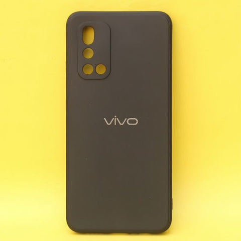Black Candy silicone Case for Vivo V19 - The Hatke