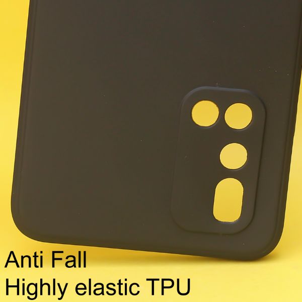 Black Candy silicone Case for Vivo V19 - The Hatke