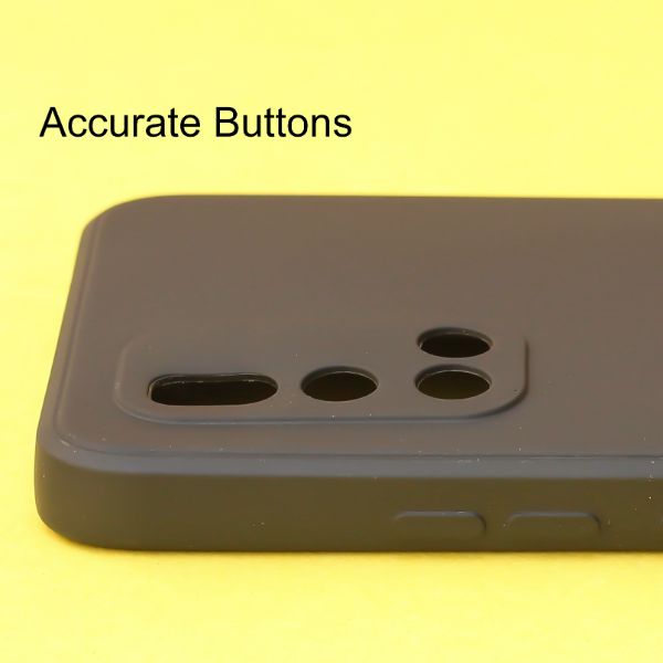 Black Candy silicone Case for Vivo V19 - The Hatke