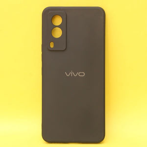 Black Candy silicone Case for Vivo V21E - The Hatke
