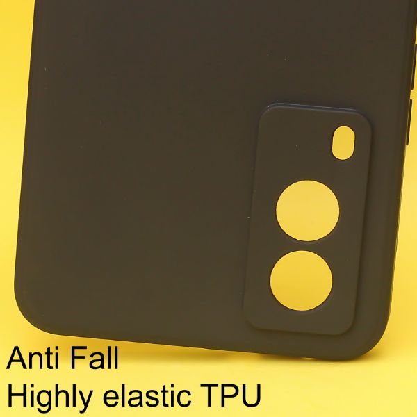 Black Candy silicone Case for Vivo V21E - The Hatke