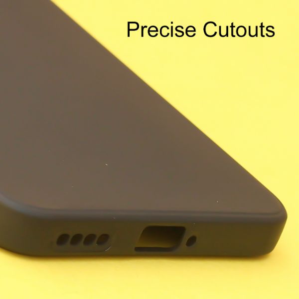 Black Candy silicone Case for Vivo V21E - The Hatke
