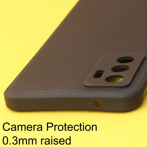 Black Candy silicone Case for Vivo V23e - The Hatke
