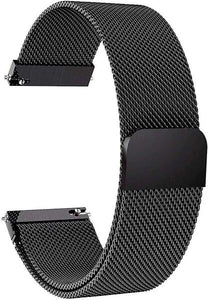 Black Chain Strap For Smart Watch 20mm - The Hatke