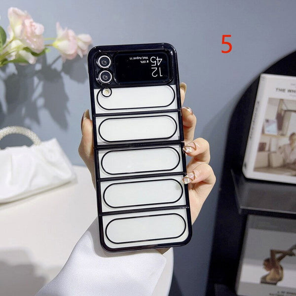 Black Chrome case for Samsung Galaxy Z FLIP 4 - The Hatke