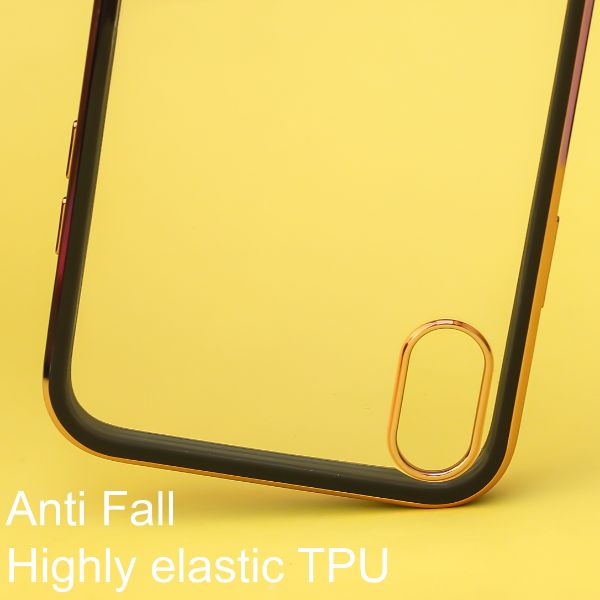Black Electroplated Transparent Case for Apple iphone Xs max - The Hatke