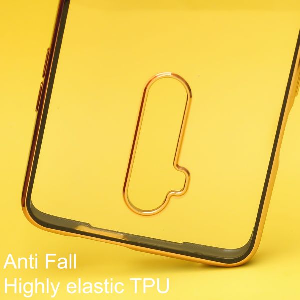 Black Electroplated Transparent Case for Oneplus 7 Pro - The Hatke