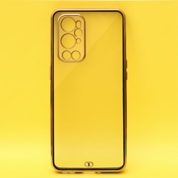 Black Electroplated Transparent Case for Oneplus 9 Pro - The Hatke