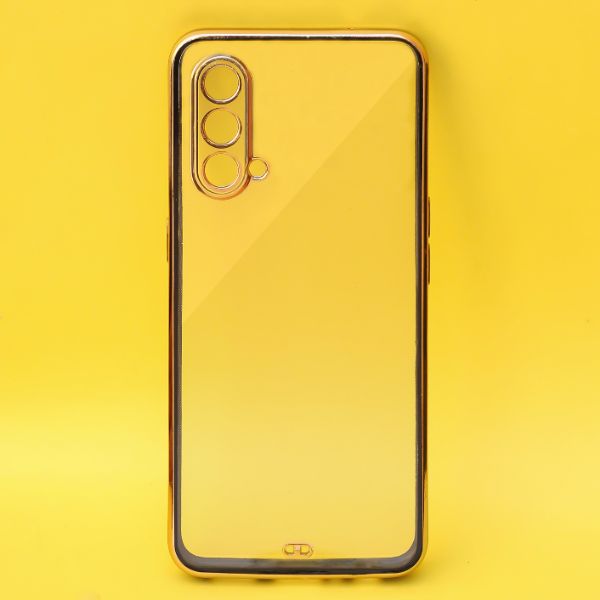 Black Electroplated Transparent Case for  Realme GT Master - The Hatke