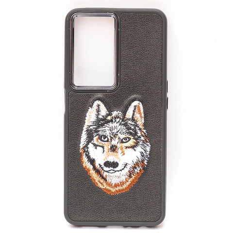 Black Leather Brown Fox Metal Ring Ornamented for Oneplus Nord CE 3 LITE 5G - The Hatke