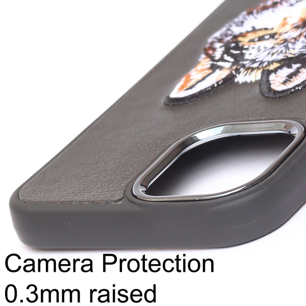 Black Leather Brown Fox Ornamented for Apple iPhone 11 Pro - The Hatke
