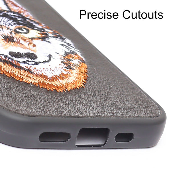 Black Leather Brown Fox Ornamented for Apple iPhone 11 Pro - The Hatke