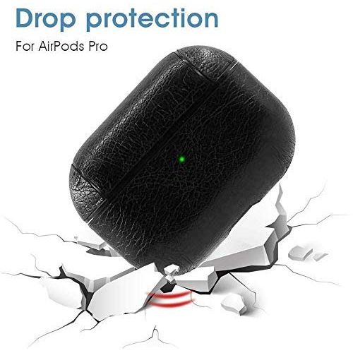 Black Leather Case For Apple Airpods Pro 2 - The Hatke