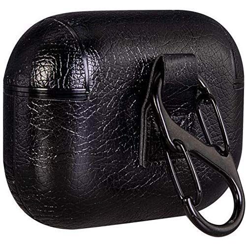 Black Leather Case For Apple Airpods Pro 2 - The Hatke