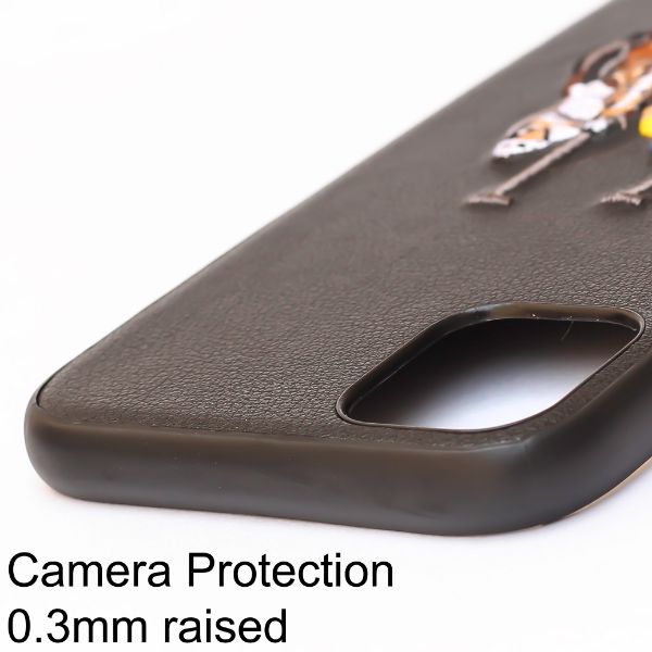 Black Leather Dual Horse rider Ornamented for Apple iPhone 11 Pro Max - The Hatke