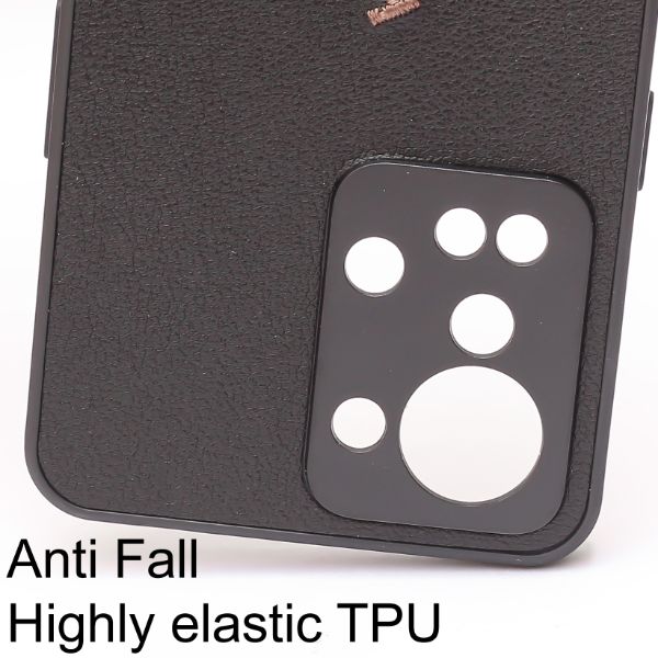 Black Leather Dual Horse rider Ornamented for Oneplus Nord 2T - The Hatke