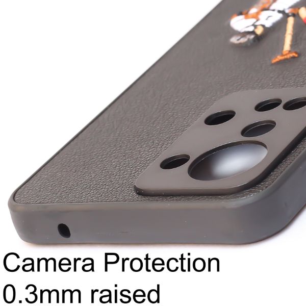 Black Leather Dual Horse rider Ornamented for Oneplus Nord 2T - The Hatke