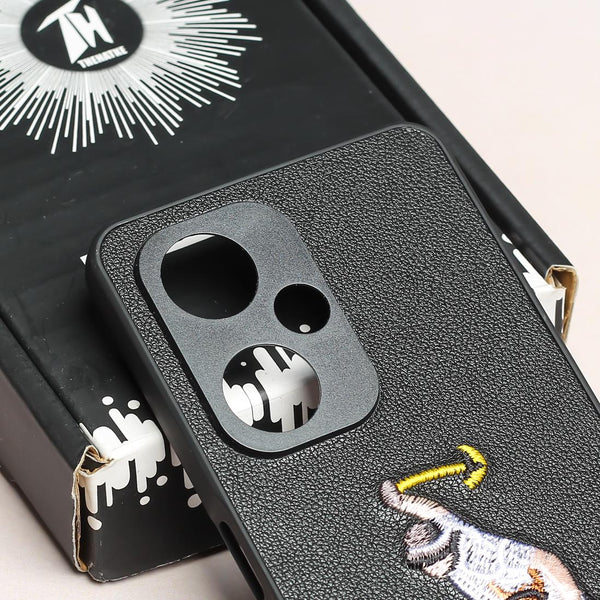 Black Leather Horse Rider Camera Ornamented for Oneplus Nord CE 3 5g - The Hatke