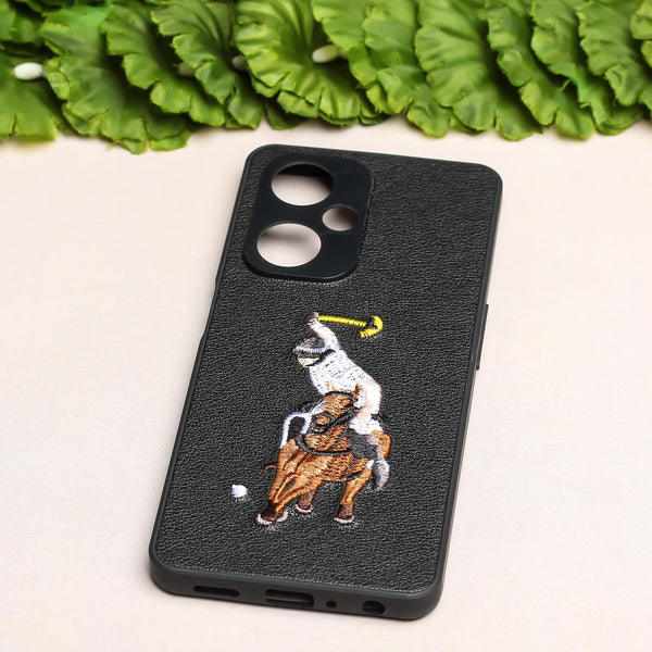 Black Leather Horse Rider Camera Ornamented for Oneplus Nord CE 3 Lite - The Hatke