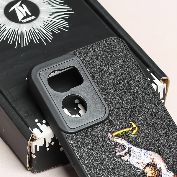 Black Leather Horse Rider Ornamented for Oneplus Nord CE 2 - The Hatke