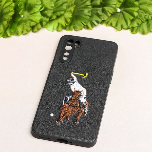 Black Leather Horse rider Ornamented for Oneplus Nord - The Hatke
