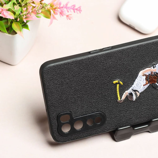 Black Leather Horse rider Ornamented for Oneplus Nord - The Hatke