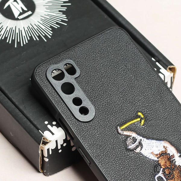 Black Leather Horse rider Ornamented for Oneplus Nord - The Hatke