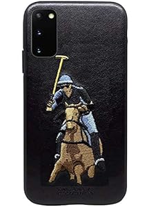 Black Leather Horse rider Ornamented for Samsung S22 - The Hatke