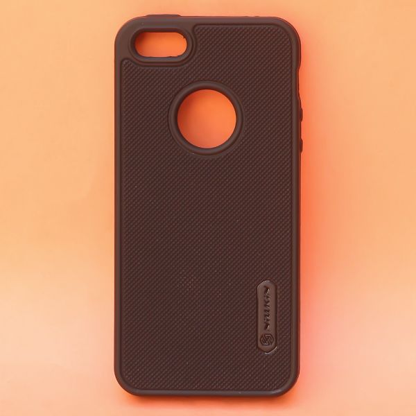 Black Logo Cut Niukin Silicone Case for Apple iphone 5/5s - The Hatke