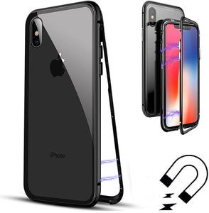 Black Magnetic Back Case for Apple iphone Xr - The Hatke