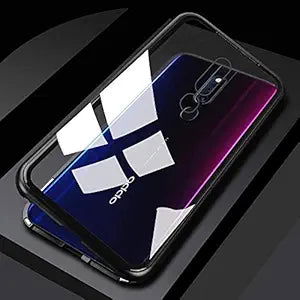 Black Magnetic Back Case for Oppo F11 Pro - The Hatke