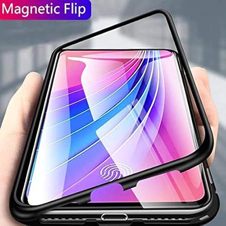 Black Magnetic Back Case for Oppo F11 Pro - The Hatke