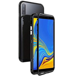 Black Magnetic Back Case for Samsung M20 - The Hatke