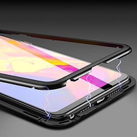Black Magnetic Back Case for Samsung M20 - The Hatke