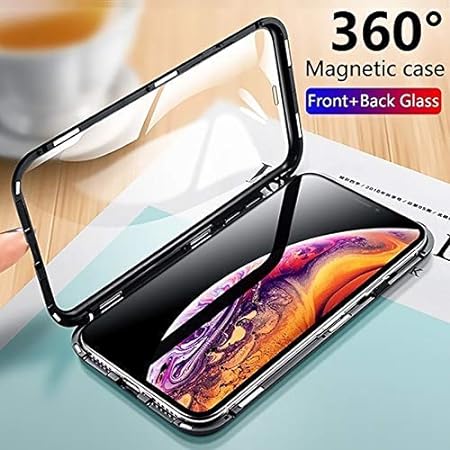 Black Magnetic Back Case for Samsung Note 10 - The Hatke